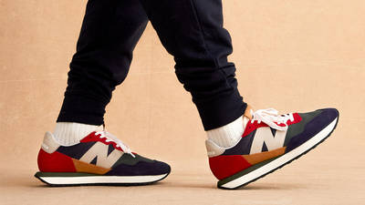 New Balance 237 Team Red Navy On Foot