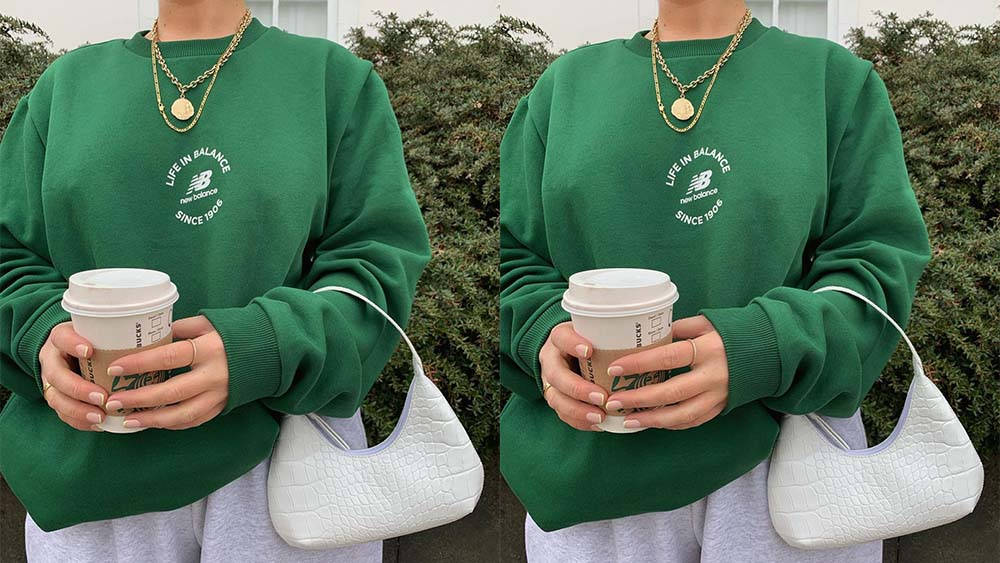 New Balance Sweatshirt Green Feature