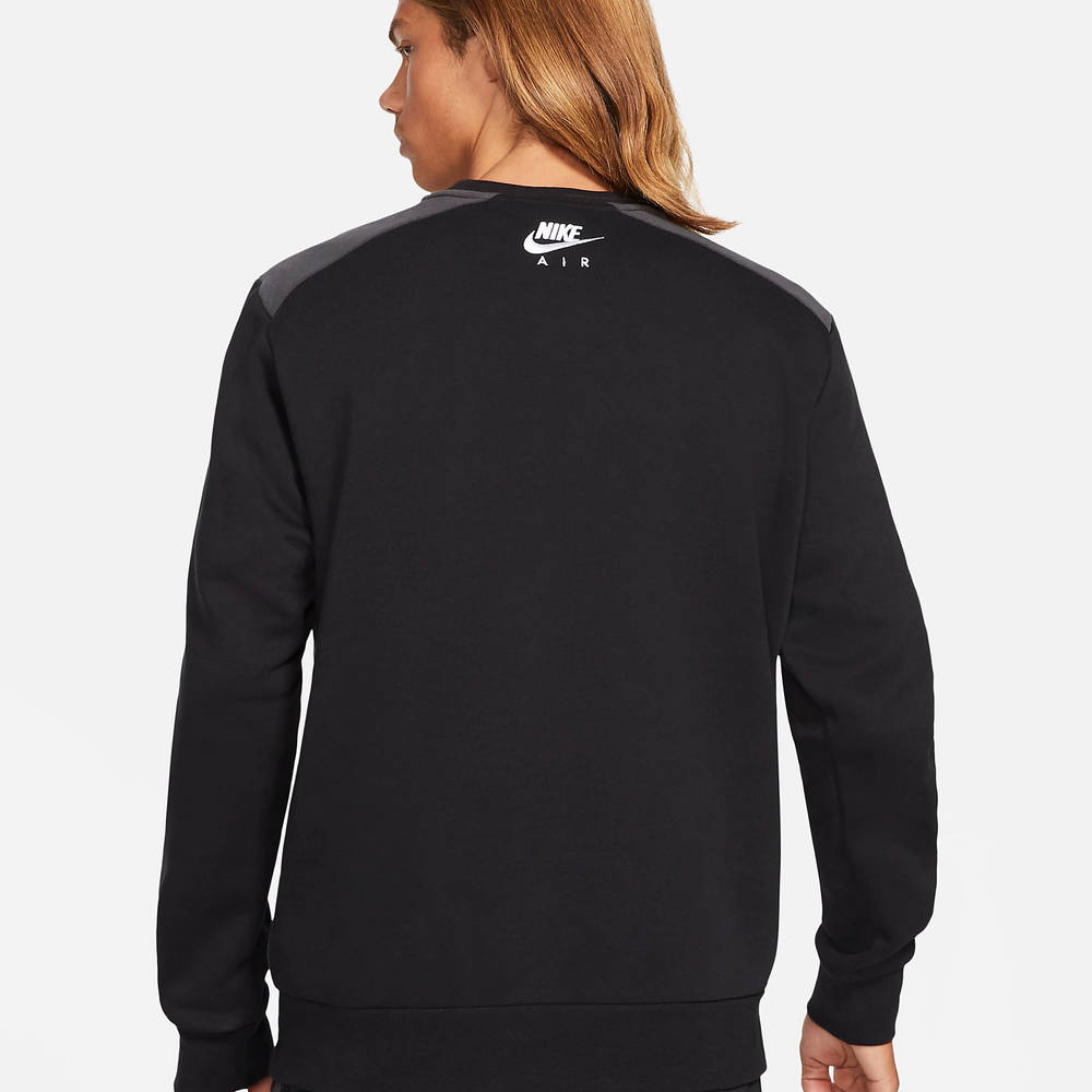 Nike Air Fleece Crew Sweatshirt - Black | The Sole Supplier