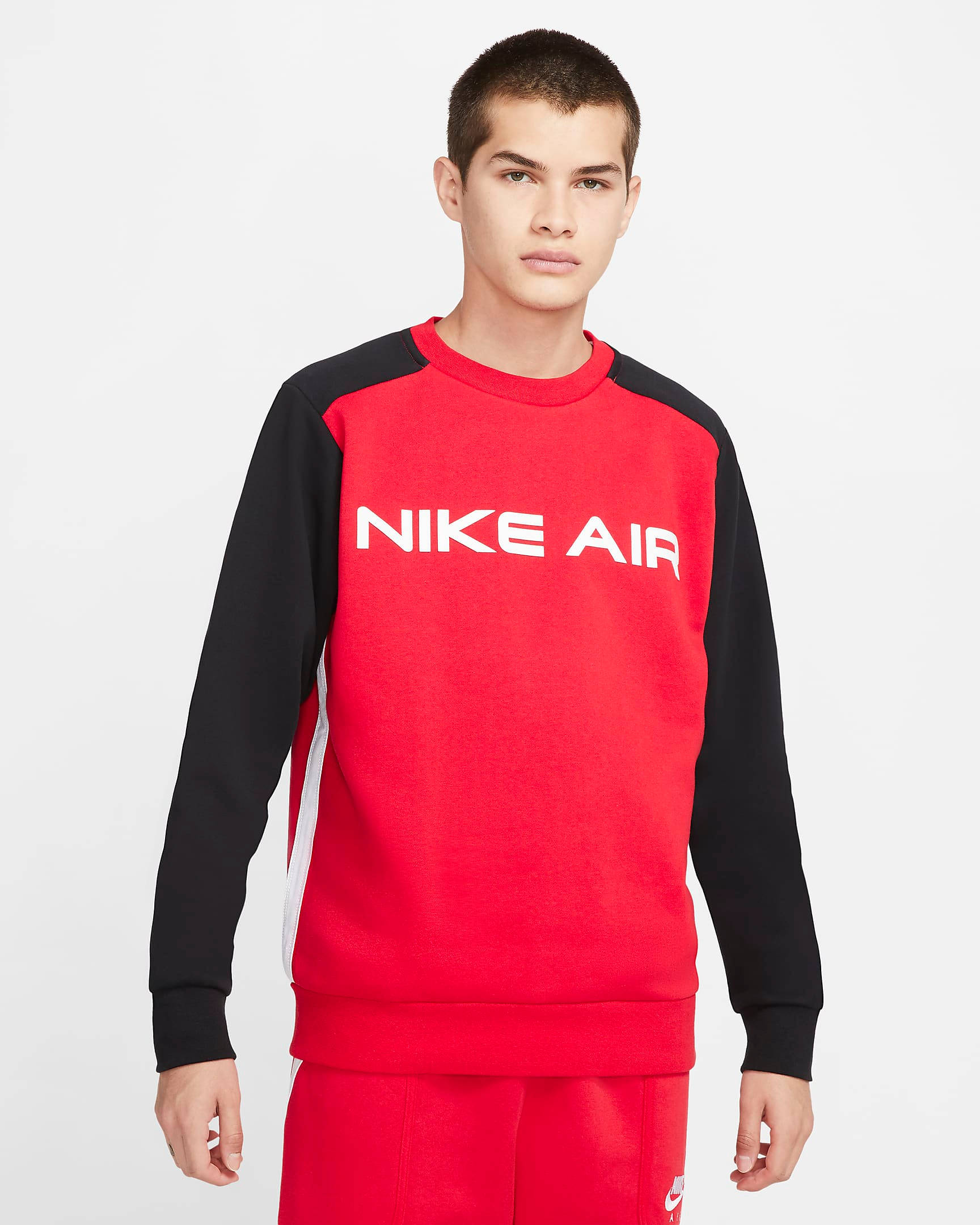 red nike air sweater