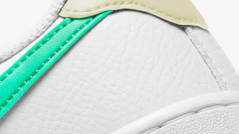 nike air force white green glow