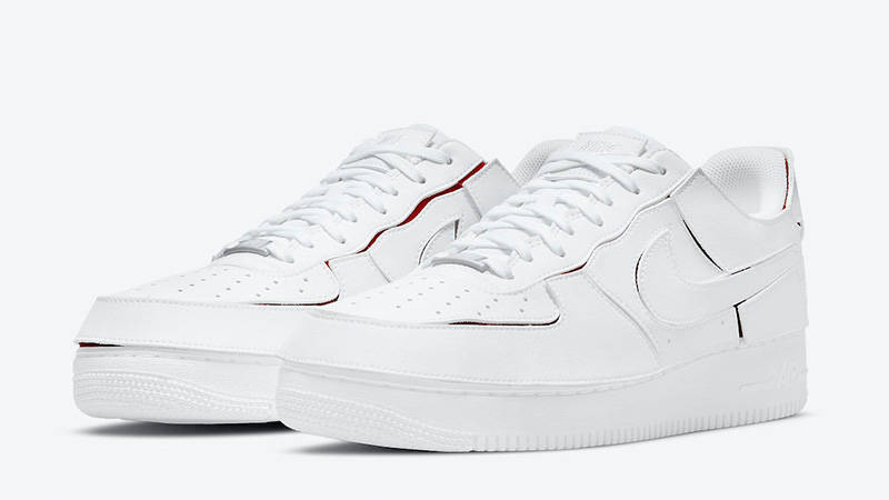 Nike Air Force 1 1 White Red DC9895-100 front