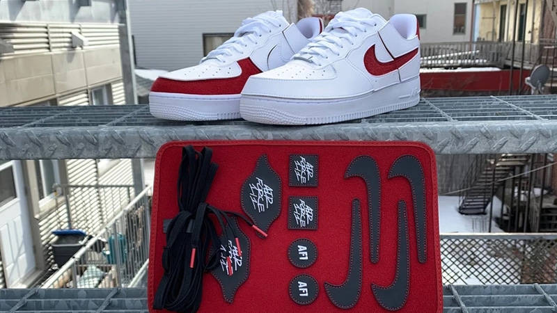 Nike Air Force 1 1 White Red DC9895-100 lifestyle