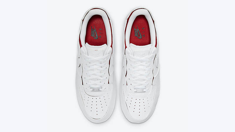 Nike Air Force 1 1 White Red DC9895-100 middle