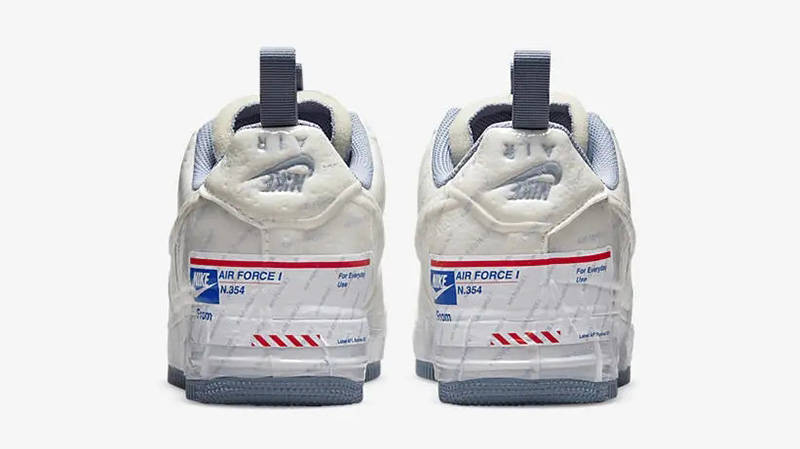 Nike Air Force 1 Low Experimental White Ghost Ashen Slate Back