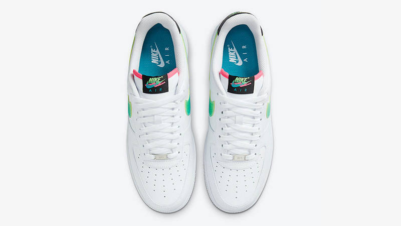 Nike Air Force 1 Low White Bright Crimson Laser Blue Middle
