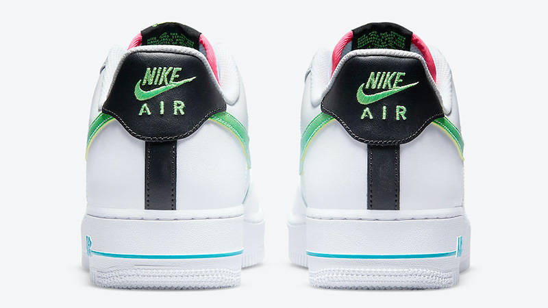 white green pink air force 1