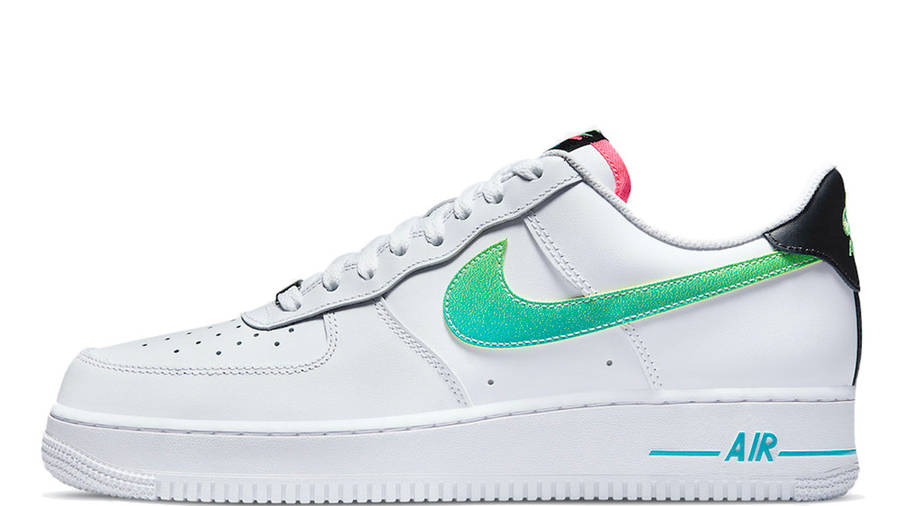 nike air force 1 green and pink