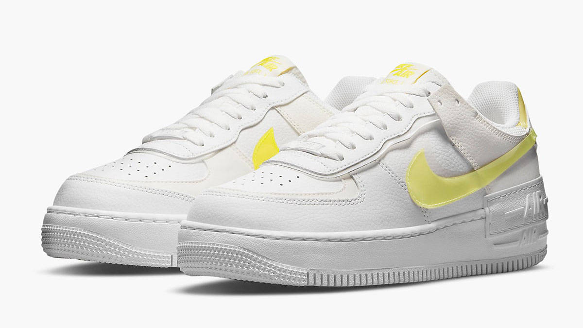Nike Air Force 1 Shadow White Yellow front