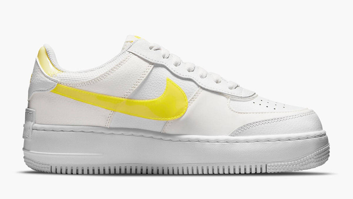 Nike Air Force 1 Shadow White Yellow side