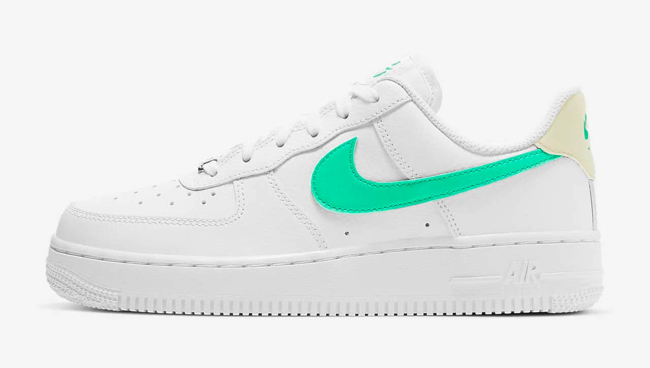 nike air force 1 white green.