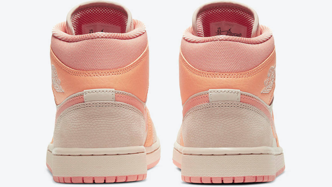 Nike-Air-Jordan-1-Apricot Orange heel