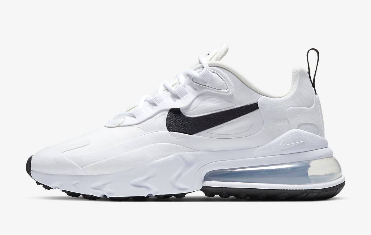 Nike air max 270 react white black