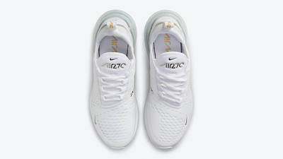 Nike Air Max 270 White Metallic Silver Gold Where To Buy Dj5136 001 The Sole Supplier