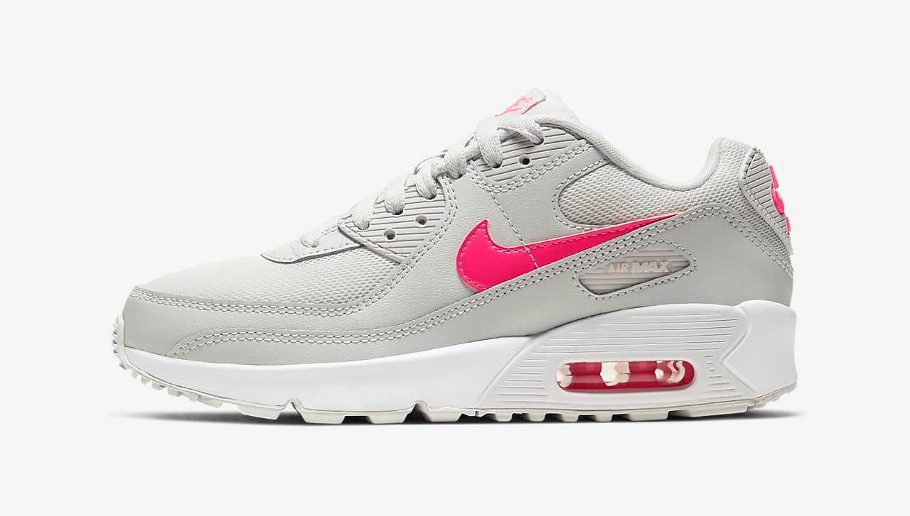 Nike air max 90 grey bright pink