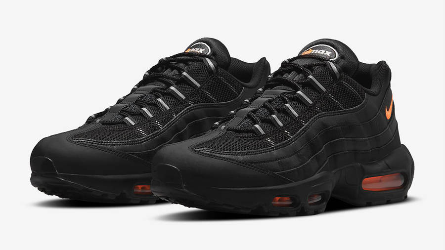 nike 95s black and orange