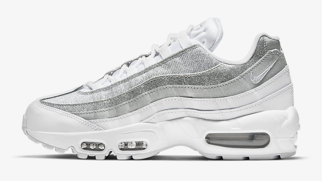 nike air max 95 silver metallic
