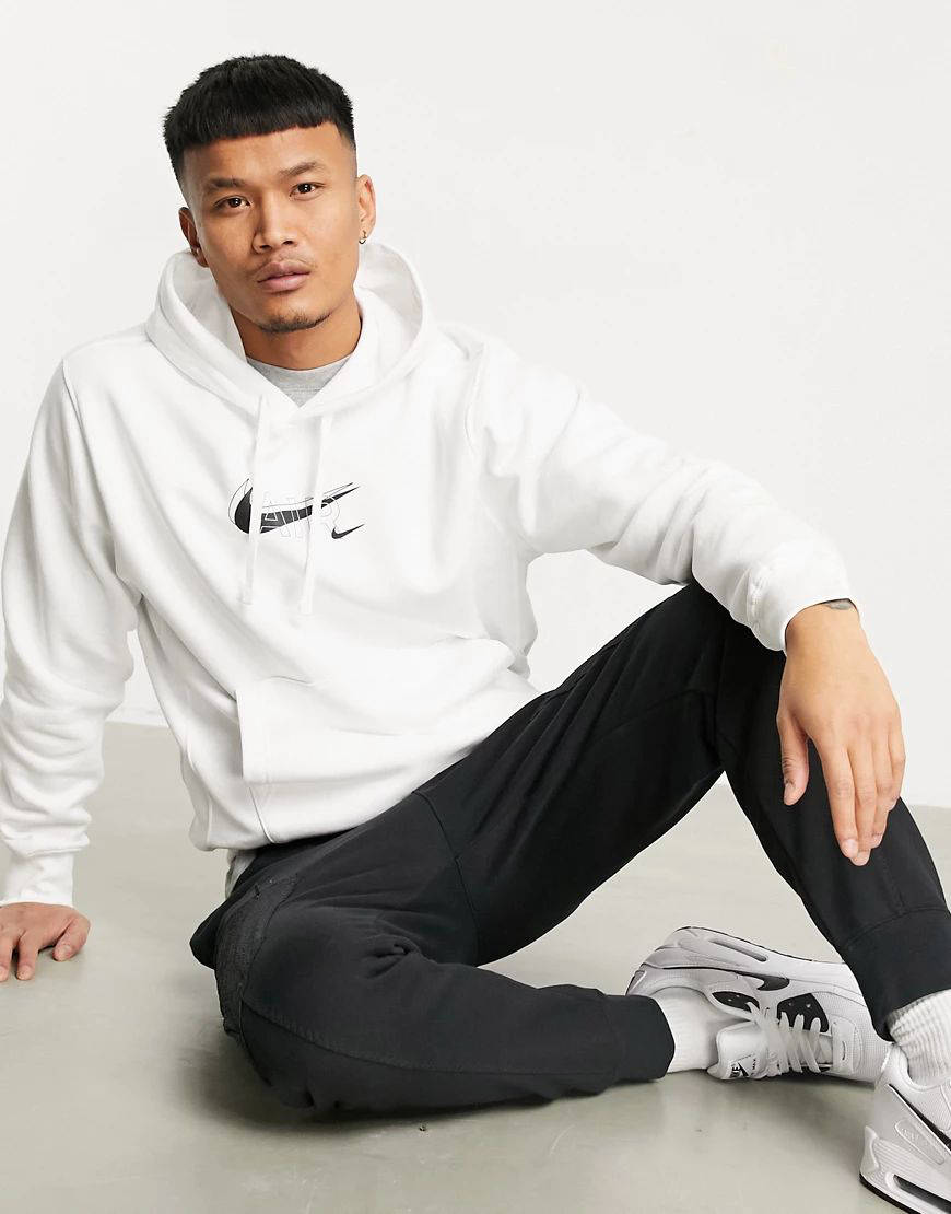 nike air print sweatshirt white