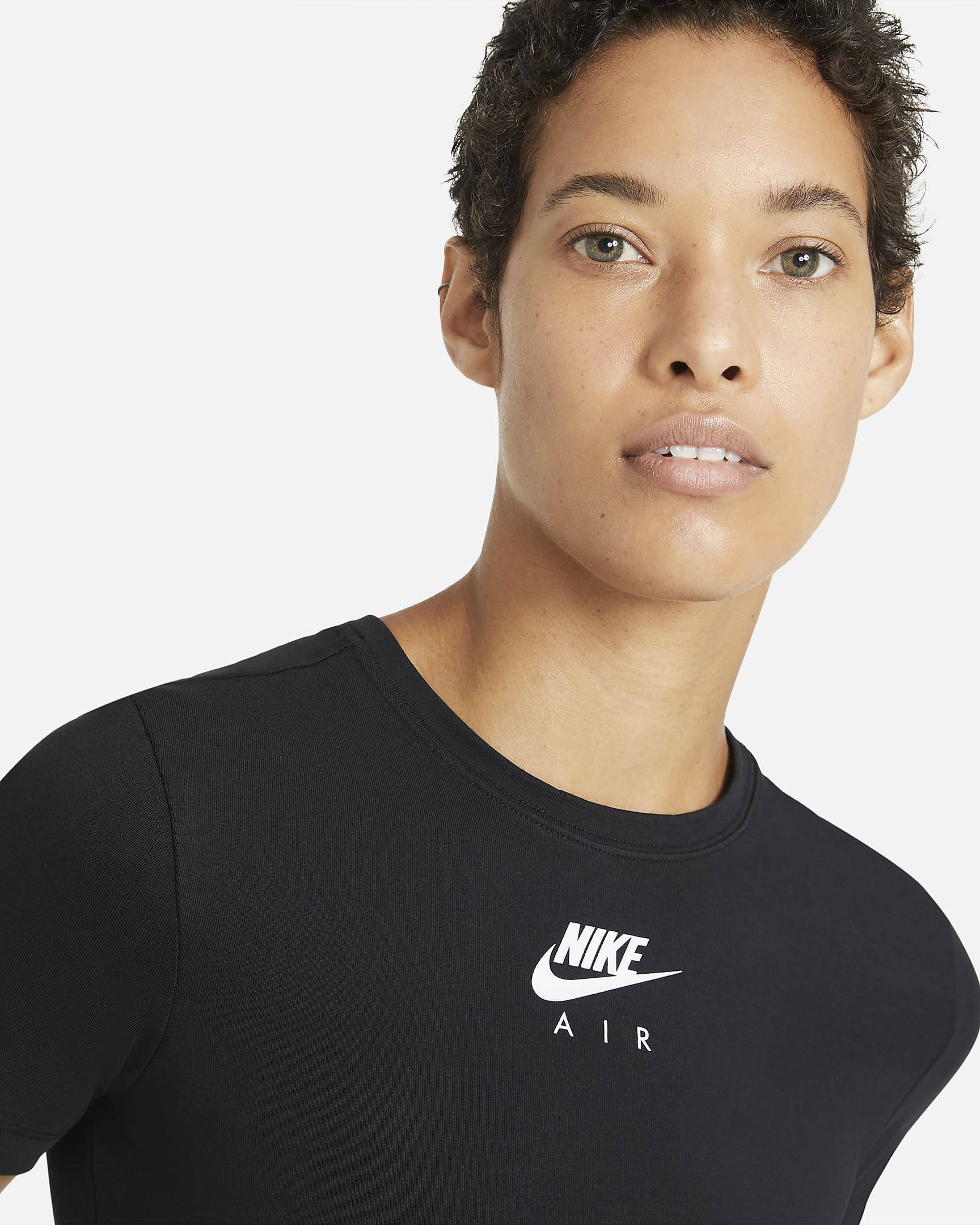 nike air short sleeve crop top