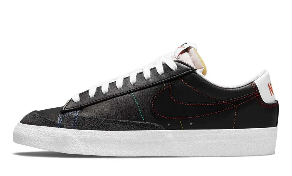 Nike Blazer Low 77 Multi Stitch Black