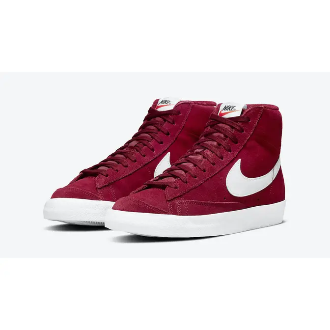 Nike blazer mid clearance suede vintage red