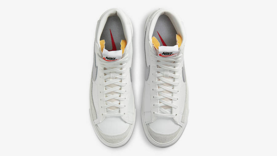 silver nike blazers