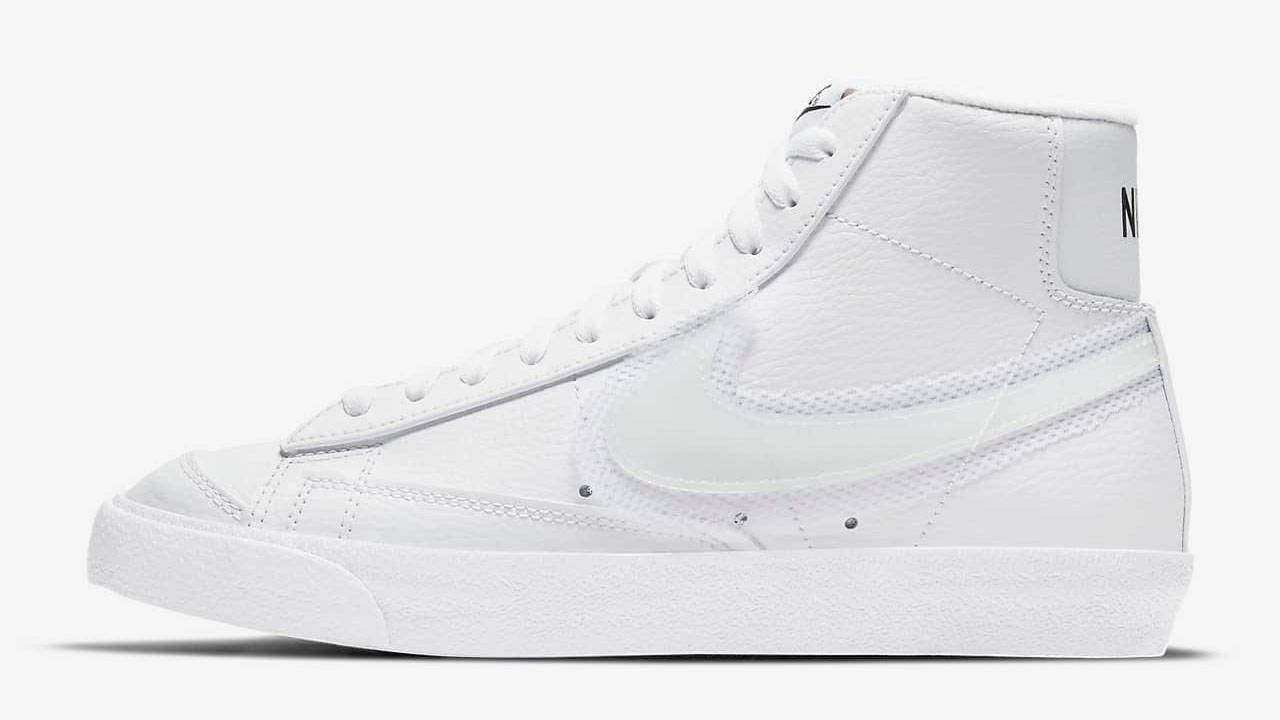 nike blazer mid white mesh