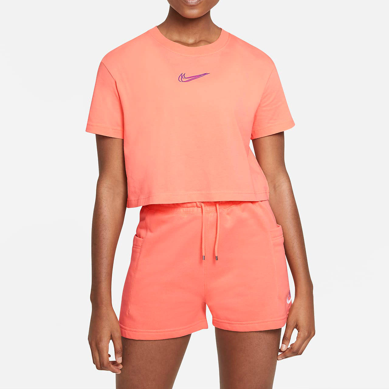 Nike Crop T-Shirt Coral