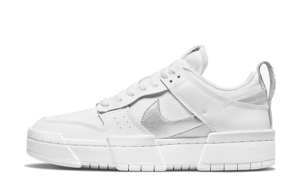 sb dunk low clean silver