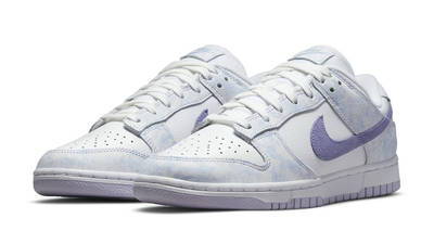 dunk low trainers white green sunset lagoon purple pulse