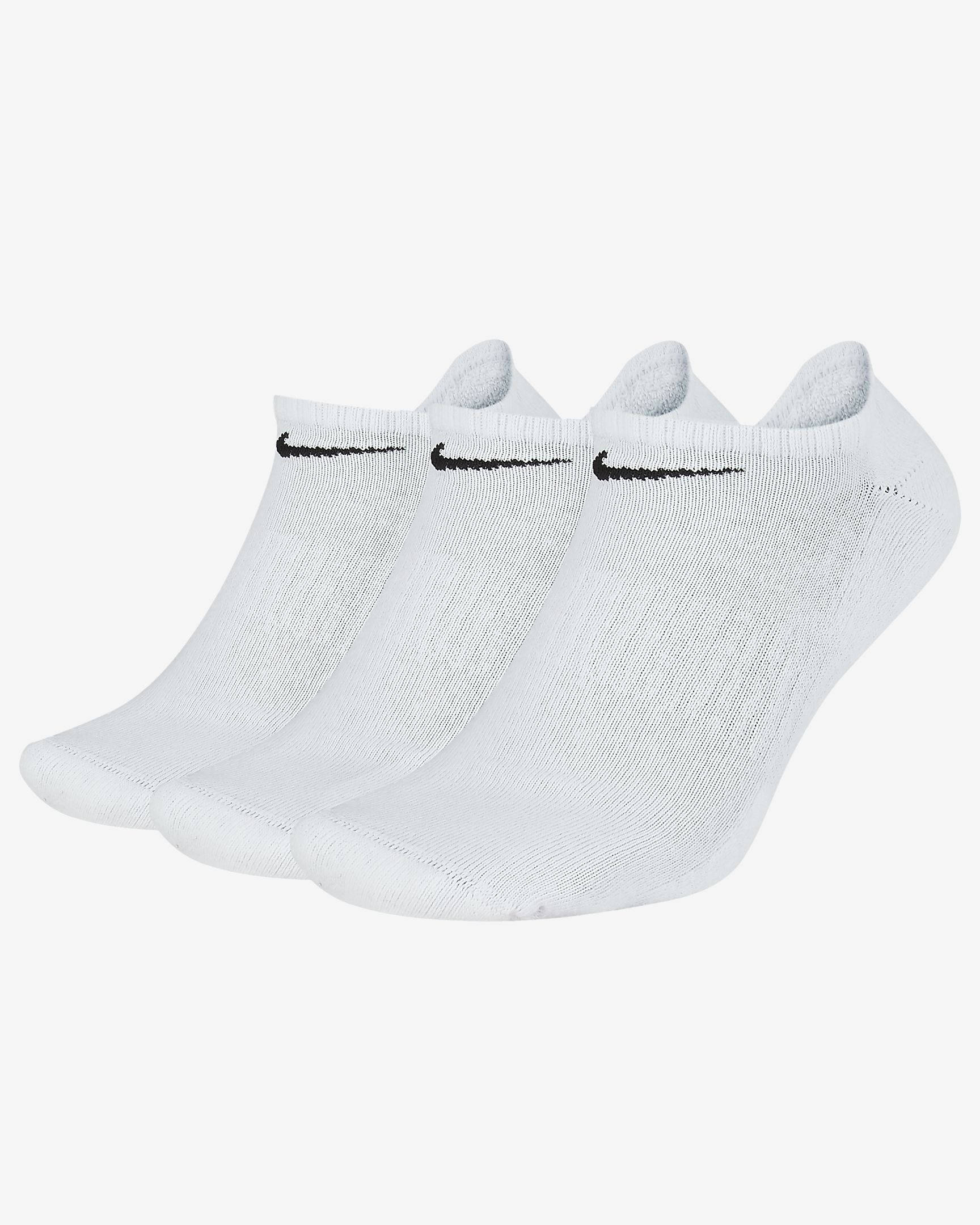 Nike Everyday Cushioned Training No-Show Socks - White | The Sole Supplier
