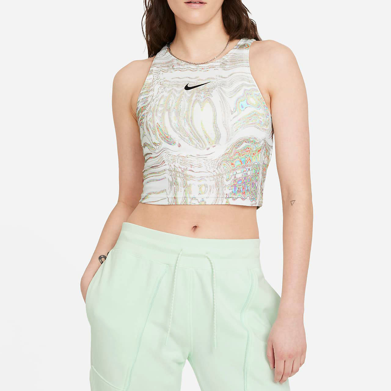 nike marble crop top
