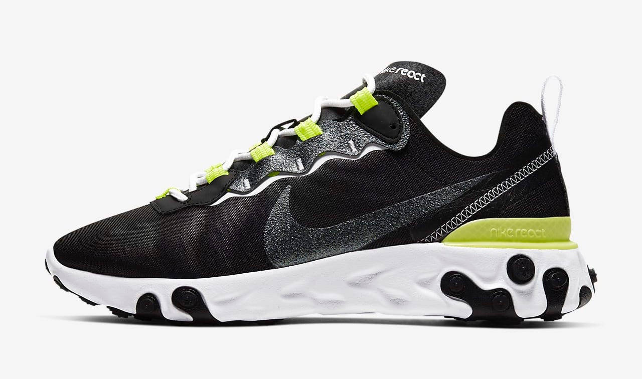Nike react element 55 black green