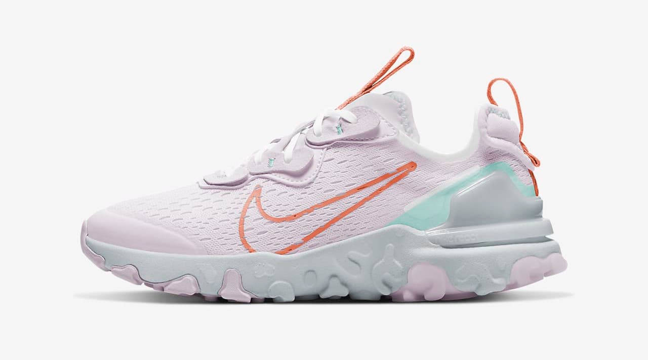 nike react vision white purple gs