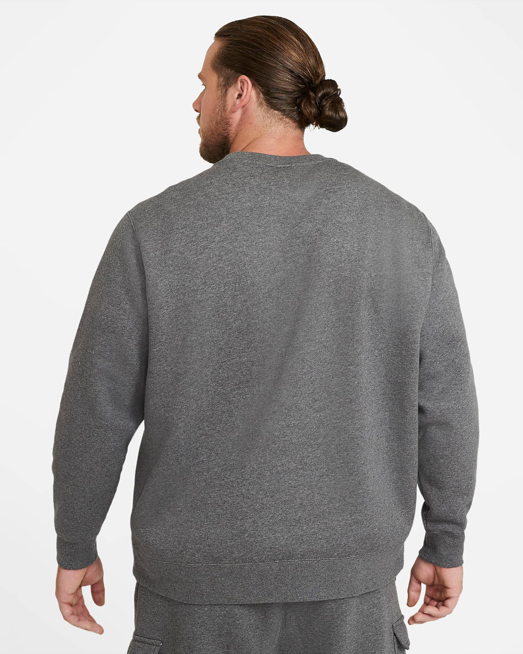 Nike Sportswear Club Fleece Charcoal back v2