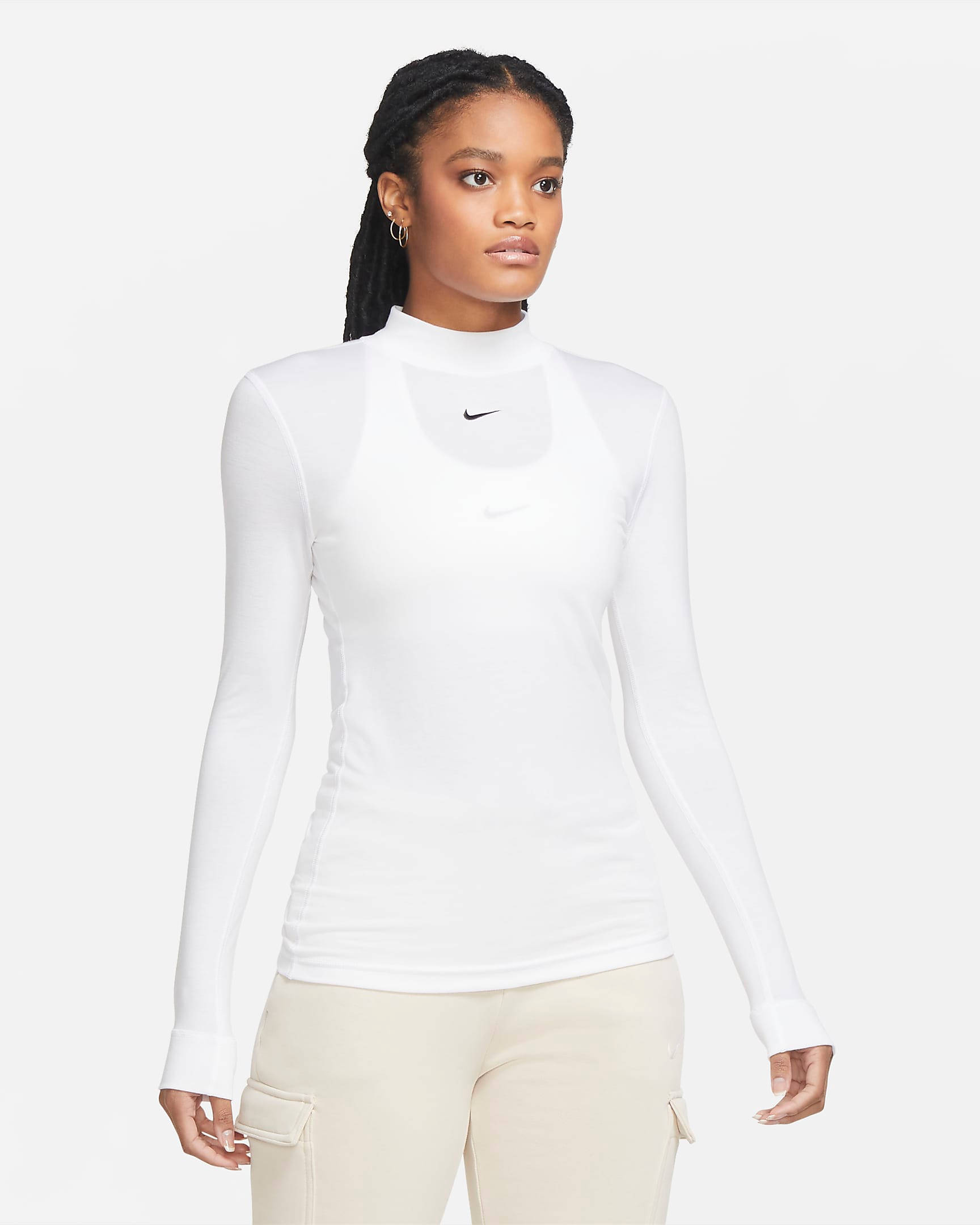 Nike high 2025 neck top