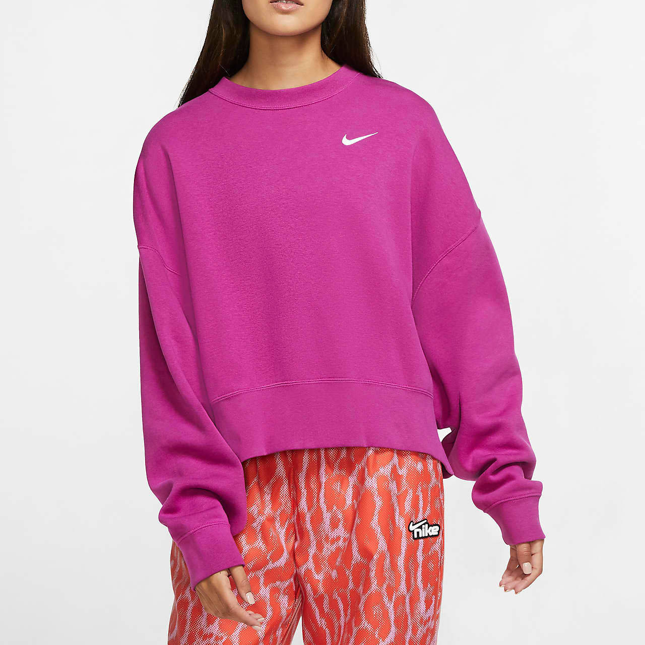 nike sportswear sweatshirt pink.