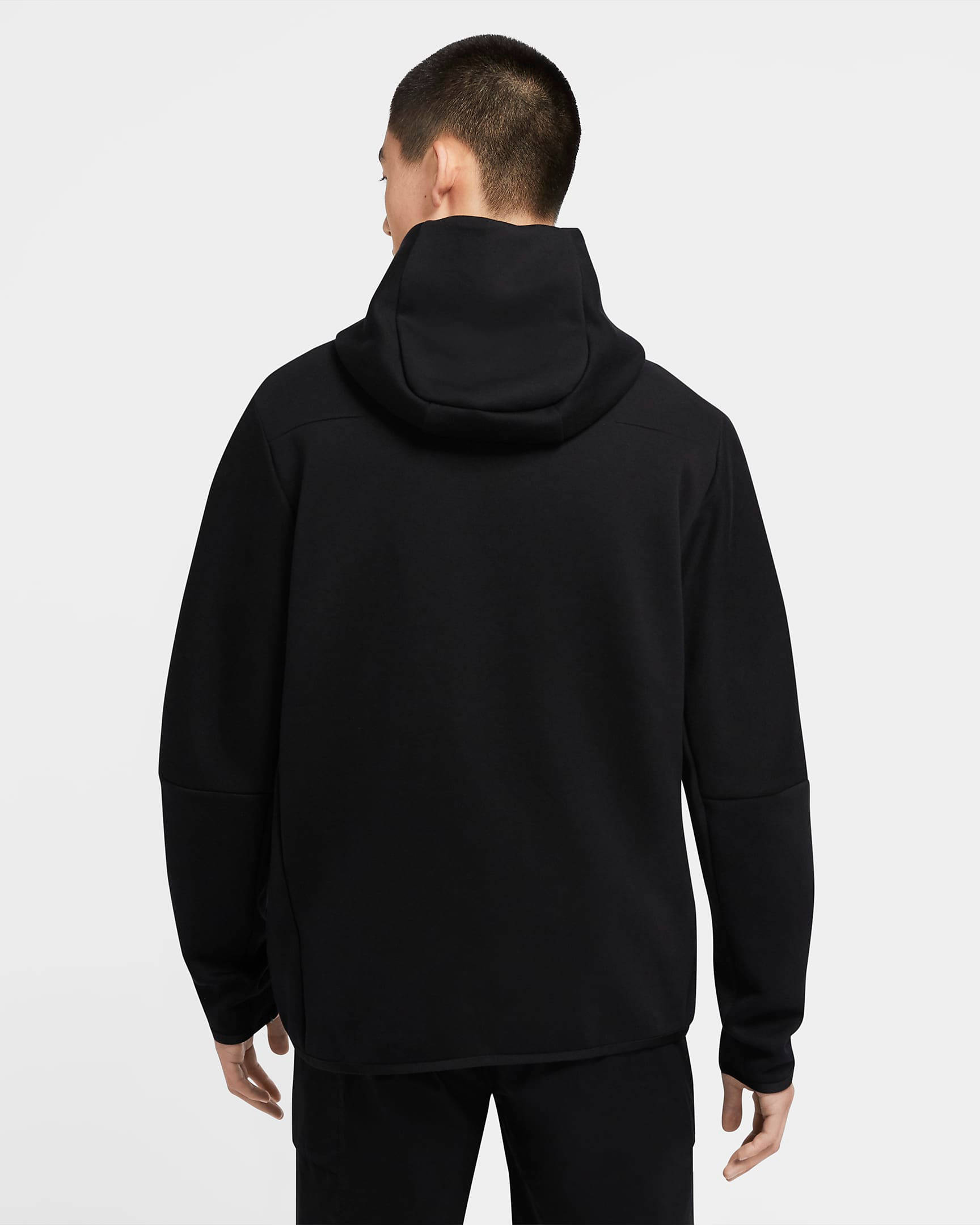 Nike Sportswear Tech Fleece Full-Zip Hoodie Black Back