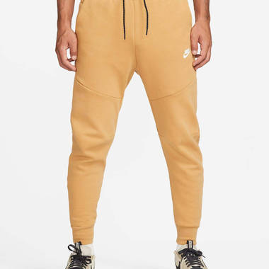 nike sportswear tech fleece joggers elemental gold front w380 h380