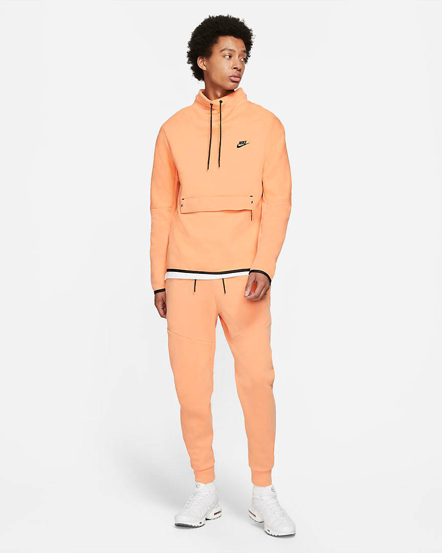 nike tech fleece orange frost