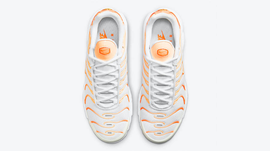 nike tn orange and white