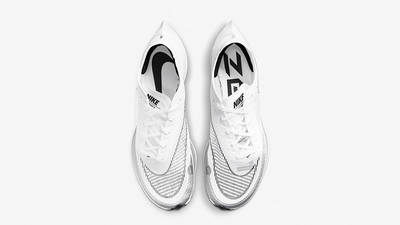 Nike ZoomX VaporFly NEXT 2 White Silver CU4111-100 middle