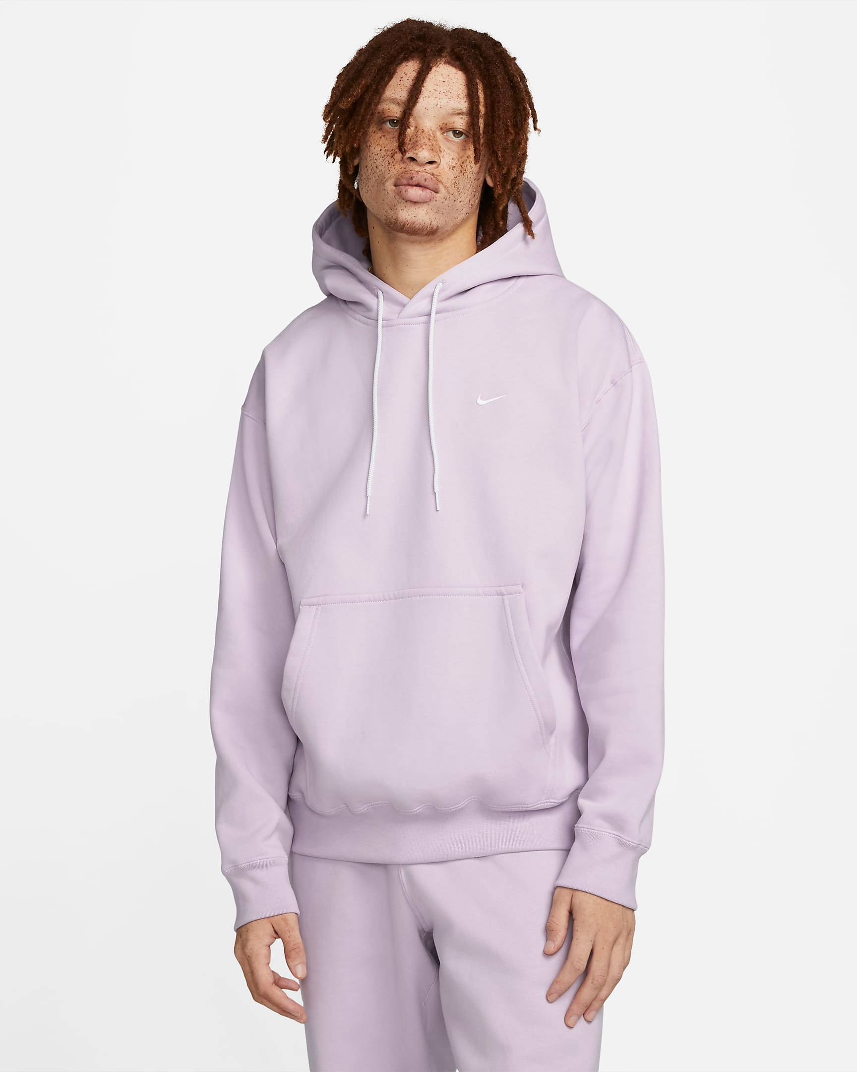 Nike Men's Sportswear Club Fleece Pullover Hoodie in Purple