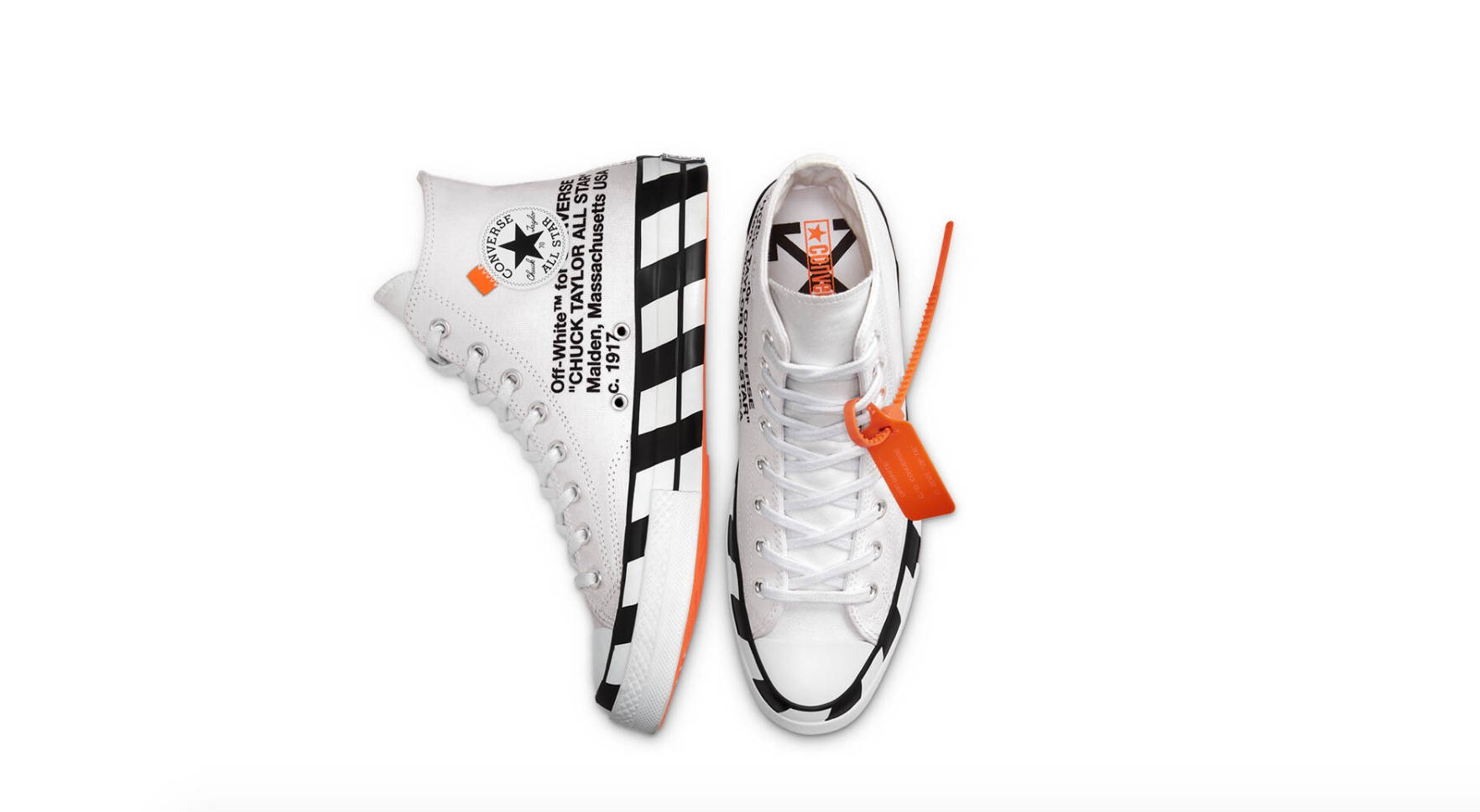 Off-White x Converse Chuck 70 White Black 1