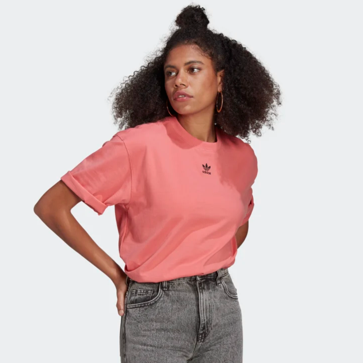 Adidas pink tee