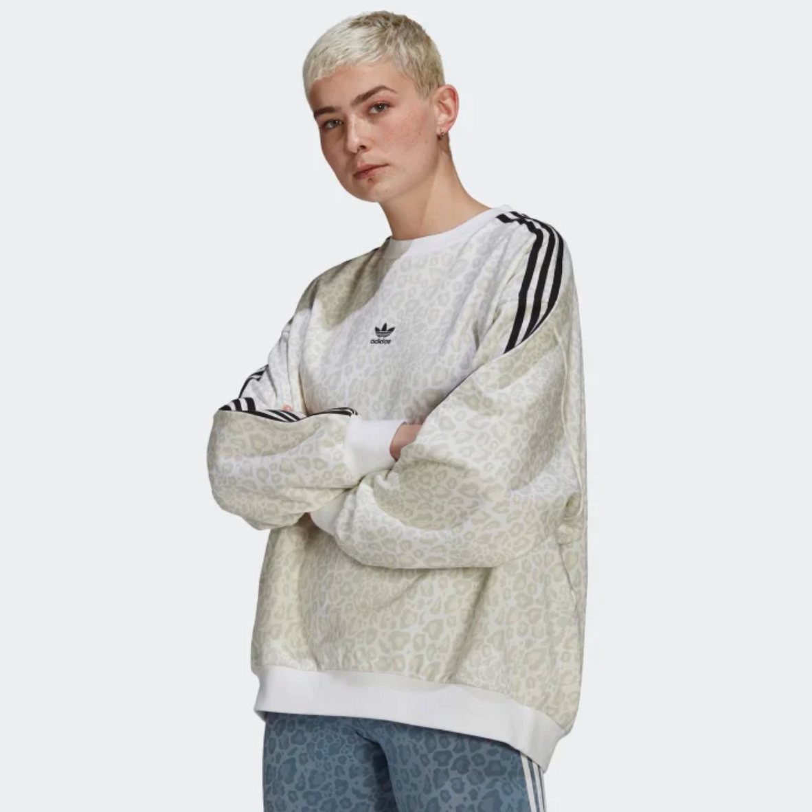 Adidas leopard sweat