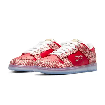 stingwater x nike sb dunk low bright red