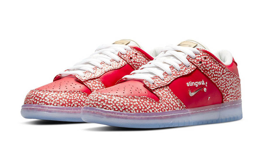 stingwater x nike sb dunk low bright red