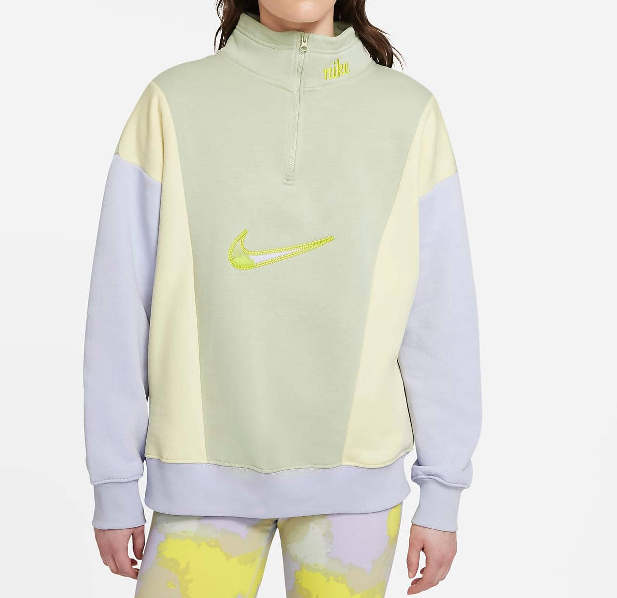 Sweatshirt Nike Quarter Zip Colour Block