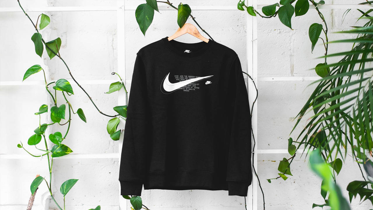 The Nike Sportswear Court Fleece Crew is Swoosh Crazy